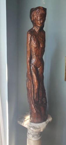 Scultura legno figura - in,